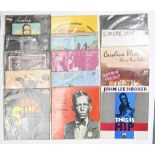 Vintage vinyl LP records. Fifteen rare blues albums, to include Muddy Waters, Elmore James, John Lee