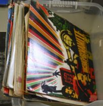 Vintage vinyl LP records. A used DJ collection, reggae and dancehall, various artists (20) Some