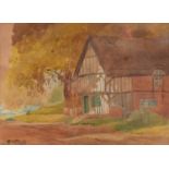 A. A. Clayton (Fl. mid 20th c) - A Packhorse Bridge; A Post Mill, two, both signed, pastel, 28 x