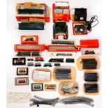 A collection of Hornby Railways OO gauge locomotives, rolling stock, buildings and other items,