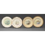 Three Royal Worcester ichthyological plates, early 20th c, painted by T Harris or W H Austin,