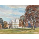 Edward Albert Hickling (1913-1998) - Wollaton Hall, signed, signed again and inscribed with the