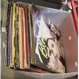 Vintage vinyl LP records. Rock and pop, c1970's, 80's and later, artists include Blondie, U2,