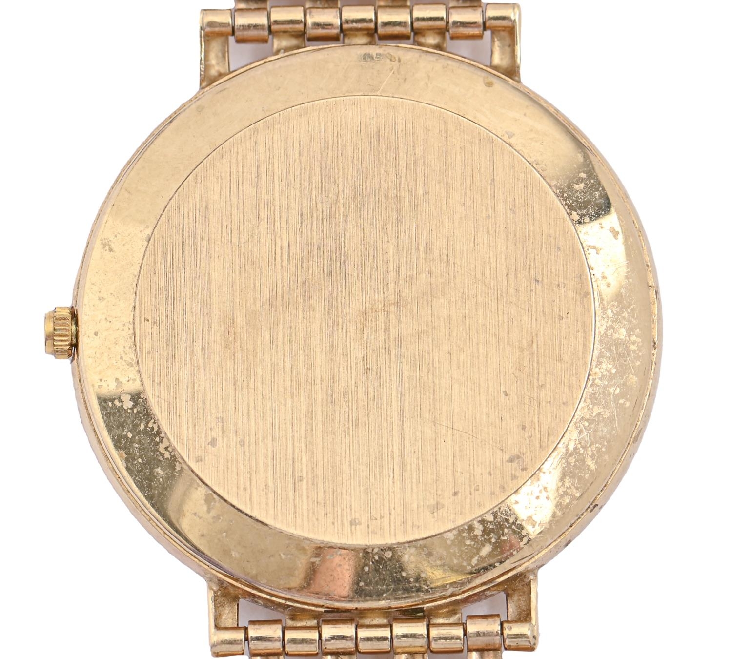 A Rotary 9ct gold gentleman's wristwatch, quartz movement, 33mm diam, on 9ct gold bracelet, - Image 2 of 2