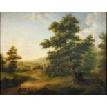 Balthasar Paul Ommeganck (1755-1826) - Landscape with Peasants, oil on panel, 61 x 78cm