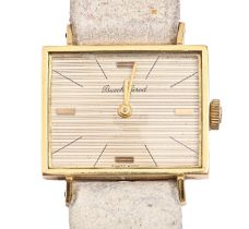 A Bueche Girod 18ct gold lady's wristwatch, 19 x 24mm Good second hand condition, working order,
