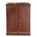 A mahogany two door cupboard with fitted interior, 41cm h Good condition