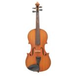 A violin, Kiso Suzuki Violin Co Ltd, 1972, length of back 35.5cm, cased Good condition