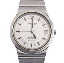 An Omega stainless steel gentleman's wristwatch, Constellation Chronometer Electronic, 36mm, maker's