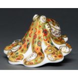 A Royal Crown Derby octopus paperweight, early 21st c, gilt printed mark, numbered 478 of an edition
