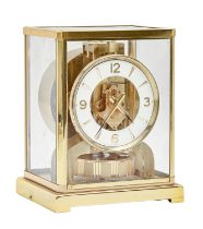 An Atmos clock, Jaeger Le Coultre, No 315244, 22.5cm h, maker's booklet and guarantee dated December