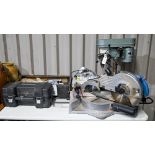 Tools. A Rolson compound miter saw, further power tools, including Nutool, etc Sold as seen and