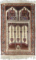 Two Afghan Kizil Ayak rugs, 142 x 100cm and 97 x 60cm