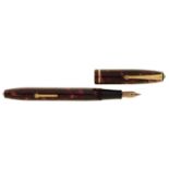 A Conway Stewart 14 burgundy fountain pen Good second hand condition, hardly any wear or