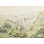 Vera Cave (Fl. 1930s) - The Quarry, signed, watercolour, 28.5 x 39cm Good condition save for one