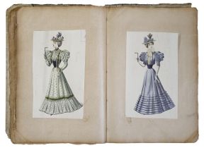 Fashion. A Victorian lady's scrapbook, dated from 1893-1915, illustrated with approx. [39]ff of