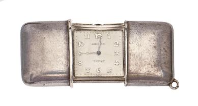 A Movado silver purse watch, chronometer Ermeto, No 1203197, 33 x 47cm, import marked Stockwell &