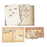 Postage stamps. A mint and used collection on philatelic leaves, Britain, Empire / Commonwealth