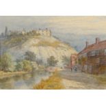 William Wilde (1826-1901) - Nottingham Castle, signed and dated '65, watercolour, 17 x 24.5cm Good