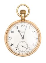 A 9ct gold keyless lever watch, J W Benson London, gold cuvette and bow, 49mm diam, London 1931,