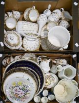 Miscellaneous ceramics, including Spode Fleur de Lys pattern tea ware, Aynsley Cottage Garden, etc