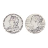 Diamond Jubilee of Queen Victoria, 1897. Commemorative silver medal, the official Royal Mint