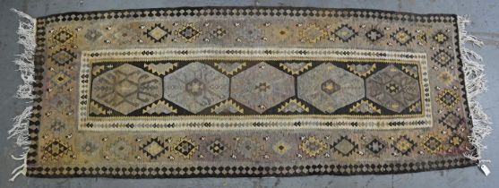 A Kurdish kilim rug - 103 x 273cm