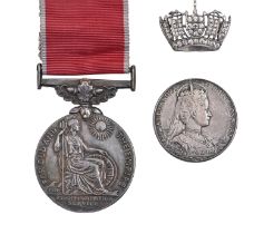 British Empire Medal, GRI Civil Division David Bilney, paste set silver naval crown sweetheart's