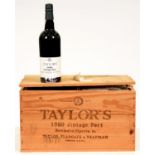Wine. Port, Taylors 1980 vintage, one case (11 bottles)