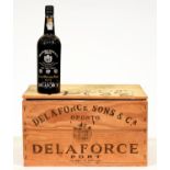 Wine. Port, Delaforce vintage 1975, one case (12 bottles)