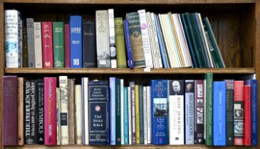 Books. Four shelves of miscellaneous general stock, 20th c and later, including antique reference