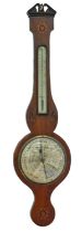 A Victorian mahogany barometer, A Patu... Oldham St Manchester, with shell and flower paterae,