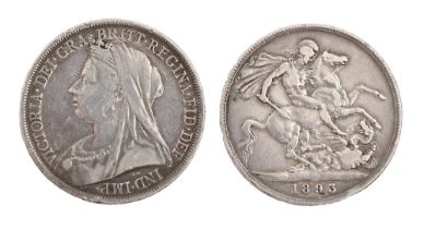 Silver Coin. Crown, 1893