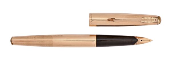 A Parker gold plated fountain pen