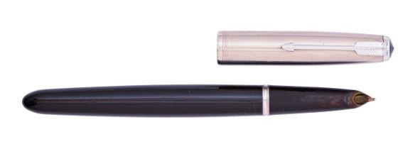 A Parker 51 black fountain pen