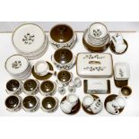 Miscellaneous Denby Shamrock dinner ware, including graduating covered serving dishes, butter dish
