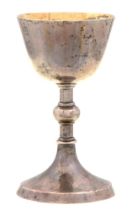 An Elizabeth II silver chalice for the Visitation of the Sick, 98mm h, by A Edward Jones Ltd,