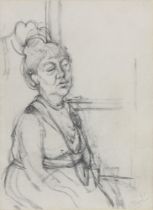 Anthony Green RA (1939-2023) - Seated Woman, signed and dated '65, pencil, 17 x 12.5cm Good