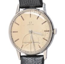 An Omega stainless steel gentleman's wristwatch, No 10786286, 35mm diam Movement clean but not