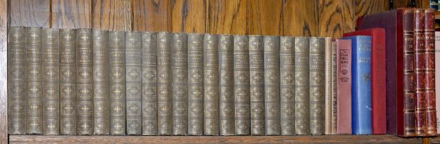 Books. Five shelves of general stock, including Dickens (Charles), 20 volumes of works, London: