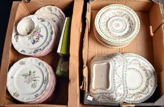 Miscellaneous ceramics, including a Bloor Derby part dinner service, a Masons chamber jug, etc