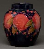 A Moorcroft Pomegranate ginger jar, c1920, 24cm h, impressed mark, painted signature Good condition