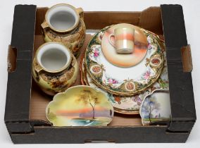Miscellaneous Noritake, ornamental and other ware, second quarter 20th c, to include a pair of two