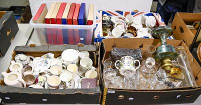 Miscellaneous ceramics and glass, including a Poole Pottery part tea service, Hornsea Pottery