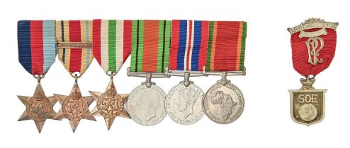 WWII, group of six, 1939-1945 Star, Africa Star 8th Army Clasp, Italy Star, Defence Medal, War Medal