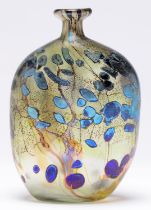 Studio glass. An iridescent glass vase by Norman Stuart Clark, signed, inscribed LGW and dated 1982,