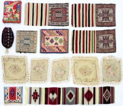 A quantity of cushions and cushion covers, small kilim, etc (14)