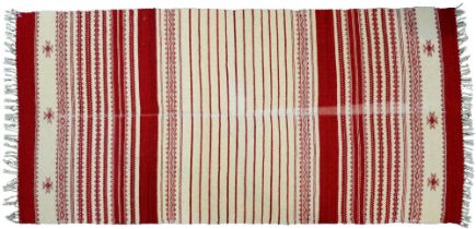 An Anatolian flatweave rug, 176cm x 90cm and a Turkish Kilim rug, 131cm x 58cm (2)