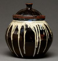 Studio ceramics. Trevor Corser (1938-2015) - Jar and Cover, glazed stoneware, 28cm h, St Ives and