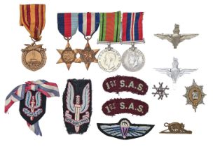 WWII, 1939-1945 Star, France and Germany Star, Defence Medal, War Medal and Dunkirk Medal and